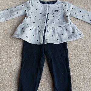 Carter's 2 piece 6mo girls set
